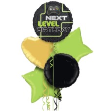 Gamer Next Level Birthday Balloon Bouquet